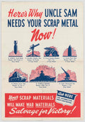 Wwii Scrap Metal American World War II Advert Poster