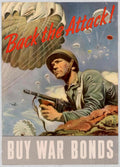 Wwii Soldiers Attack 2 American World War II Advert Poster