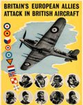Wwii Spitfire Allies Vintage Retro Advert Poster A4 Photo Print