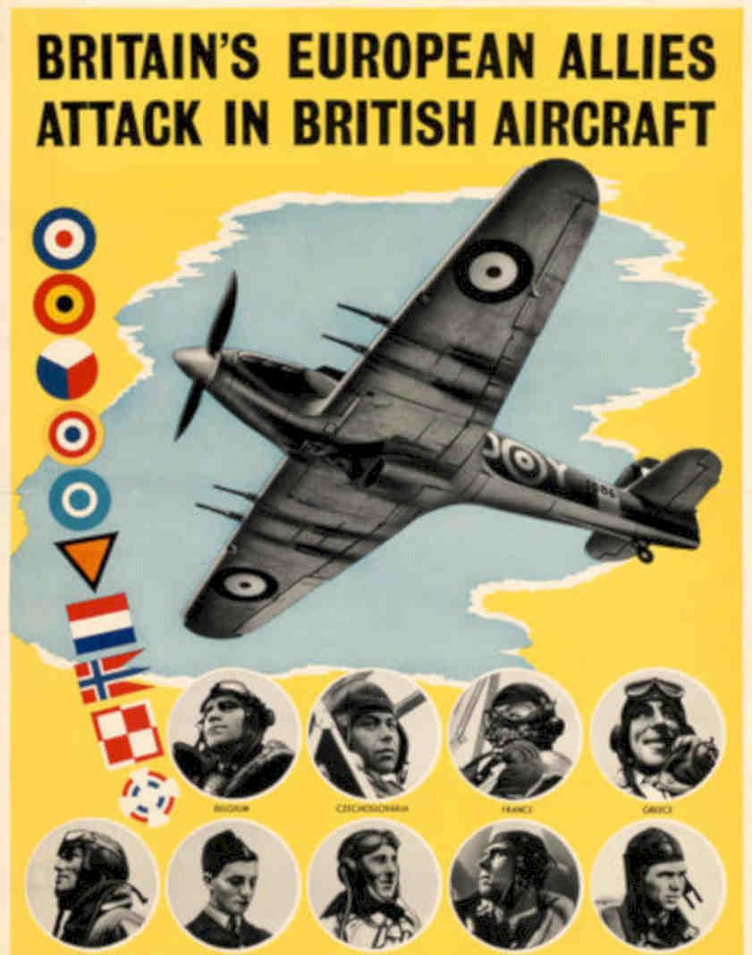 Wwii Spitfire Allies Vintage Retro Advert Poster A4 Photo Print