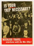 Wwii Train People American World War II Advert Poster