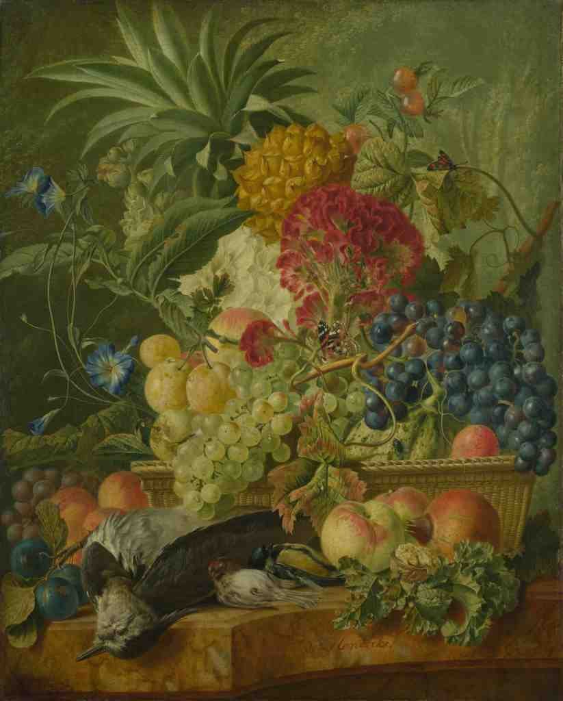 Wybrand Hendriks Fruit, Flowers and Dead Birds A4 Photo Print