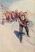 Wyeth Newell 39 1906 A day with the round up A4 Photo Print