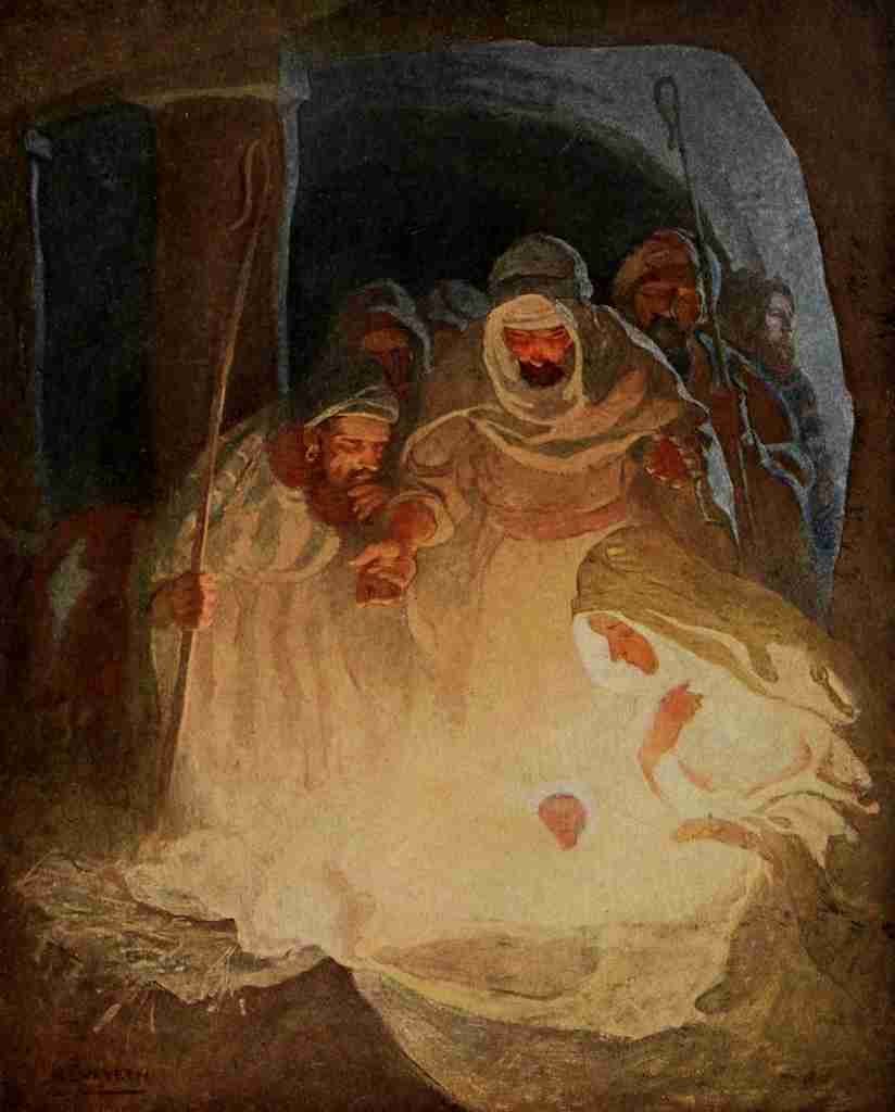 Wyeth Newell 52 1912 Nativity A4 Photo Print