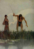 Wyeth Newell 54 1913 A primitive spearman A4 Photo Print