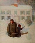 Wyeth Newell 54 1913 Christmas morning A4 Photo Print