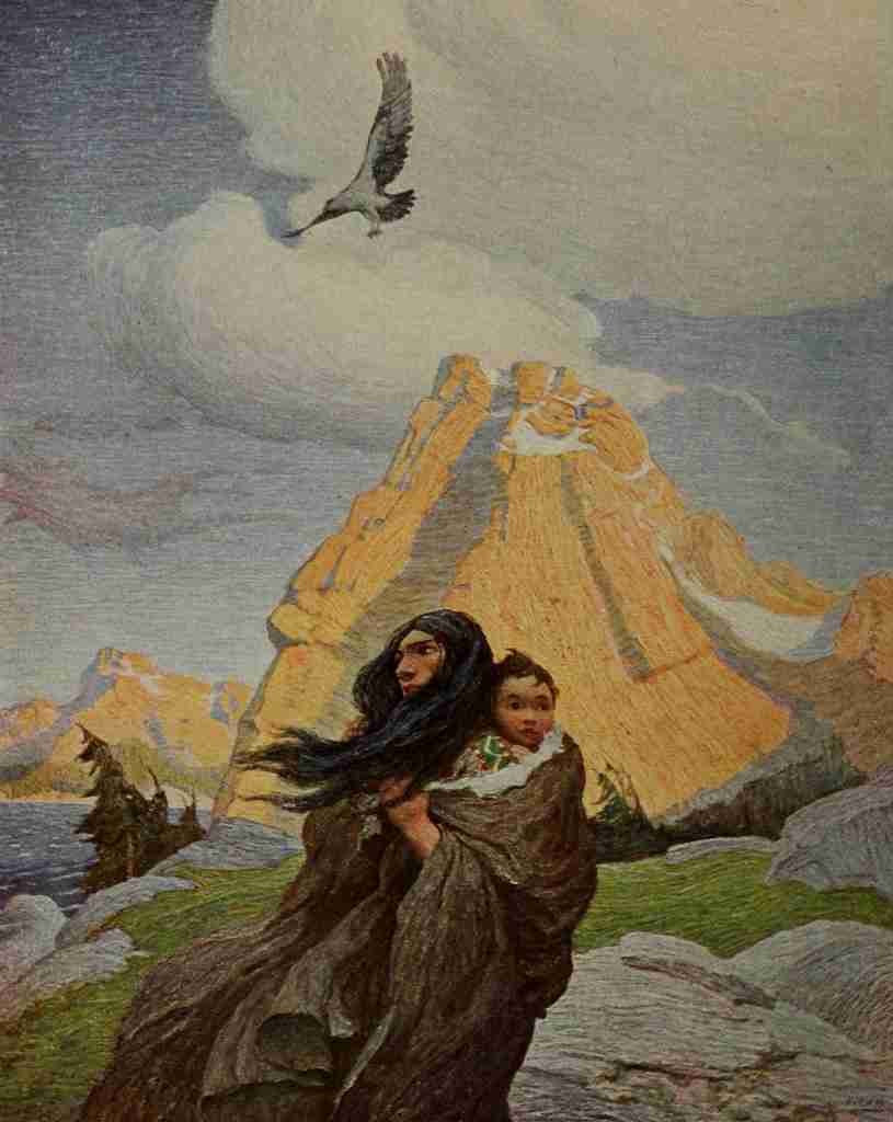 Wyeth Newell 60 1916 Song of the Eagle A4 Photo Print