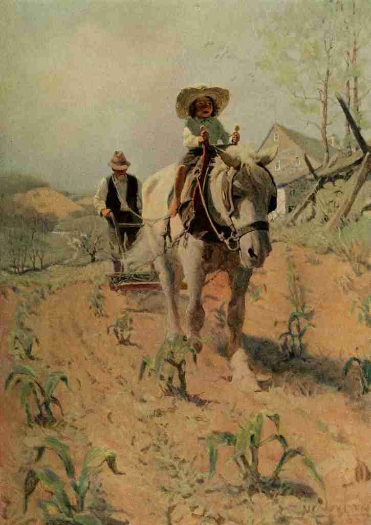 Wyeth Newell C 1882 1945 Scribners 64 1908 Ploughing A4 Photo Print