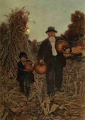 Wyeth Newell C 1882 1945 Scribners 64 1908 Pumpkins A4 Photo Print