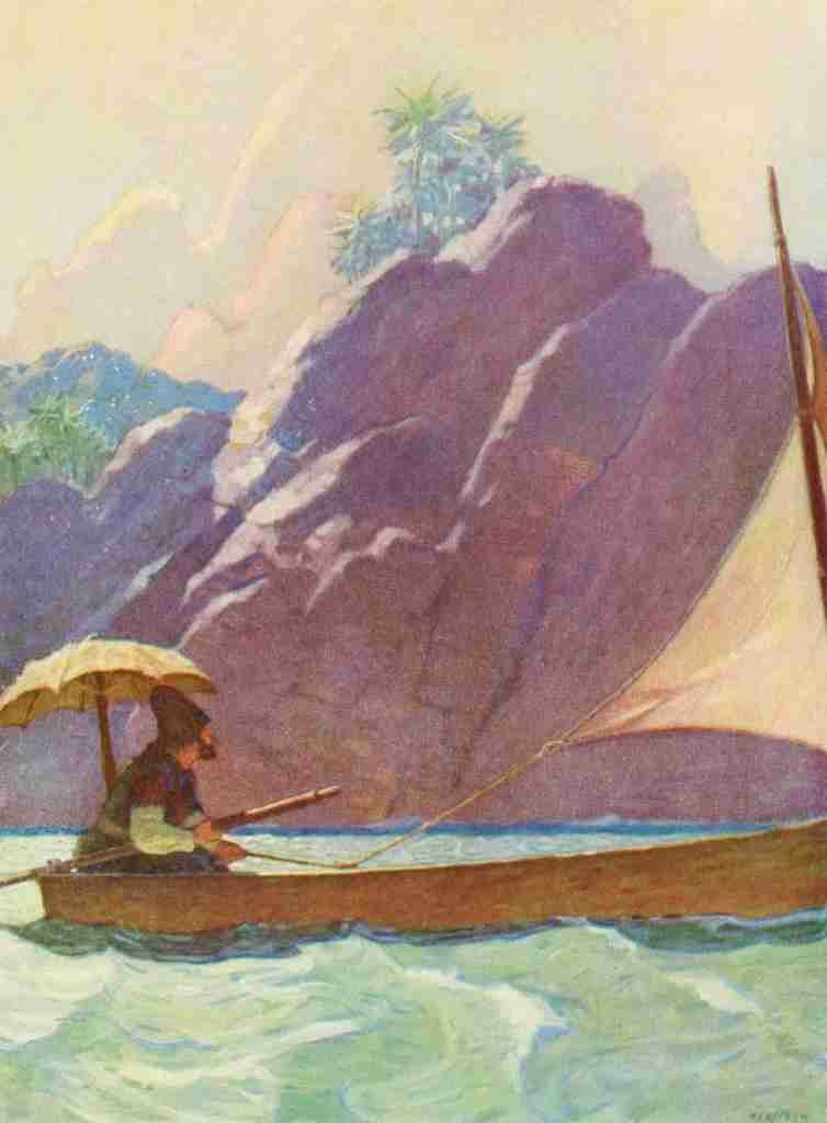 Wyeth Newell Robinson Crusoe 1920 A little voyage A4 Photo Print