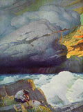 Wyeth Newell Robinson Crusoe 1920 Terrified and dejected A4 Photo Print