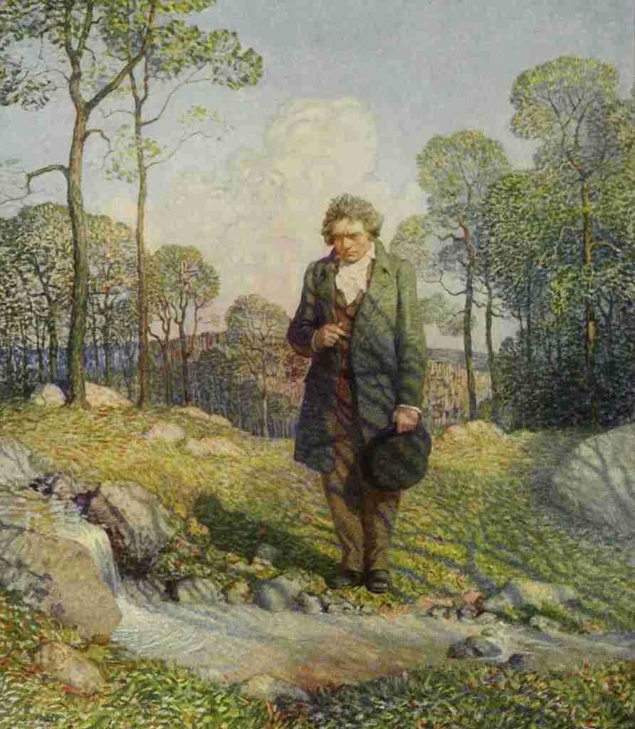 Wyeth Newell The Steinway Collection 1919 Beethoven & Nature A4 Photo Print