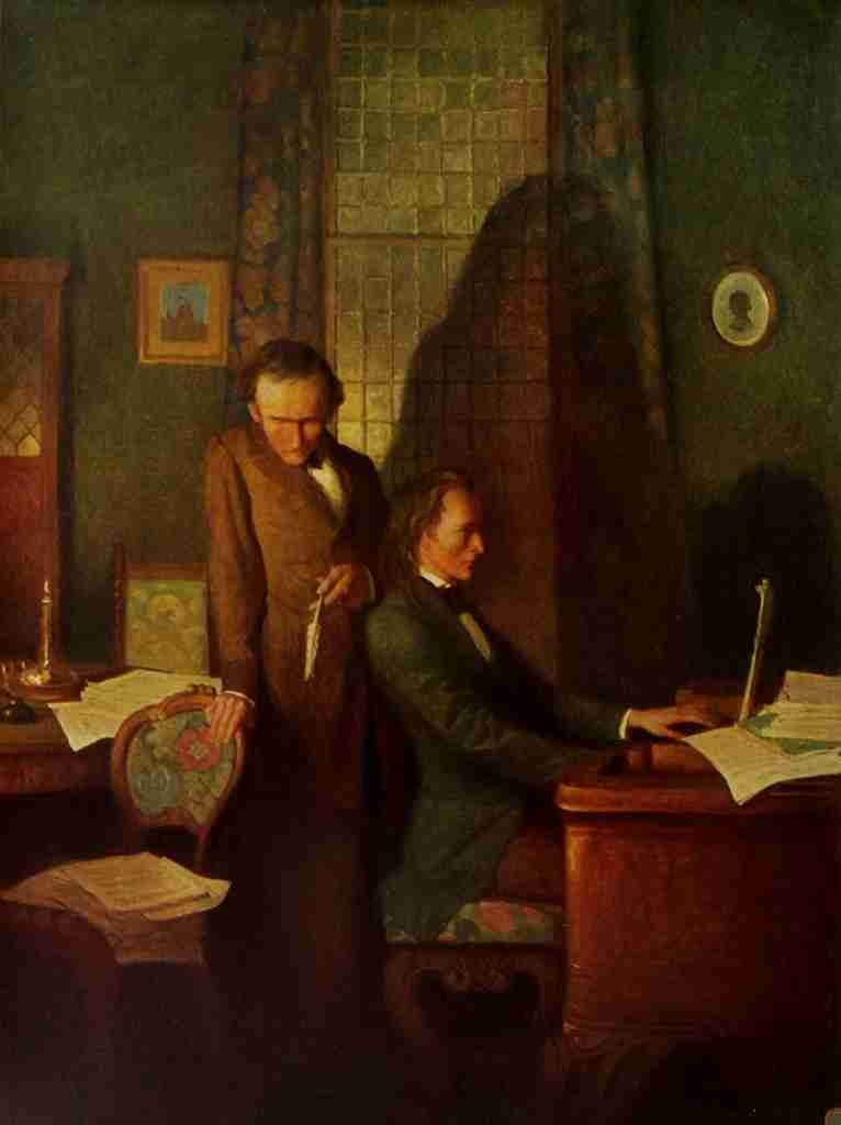 Wyeth Newell The Steinway Collection 1919 Wagner & Liszt A4 Photo Print