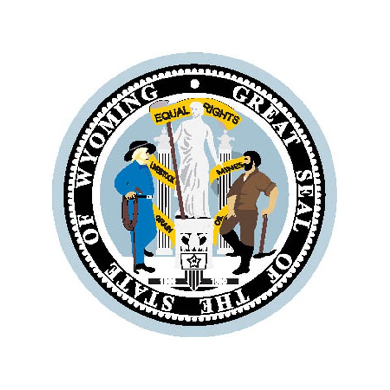 Wyoming Seal N4201 A4 Photo Print