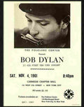 X bob dylan first new york concert poster Advert A4 Photo Print