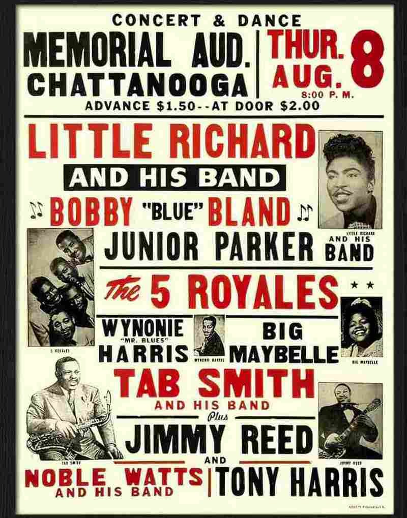 X little richard chattanooga concert poster Advert A4 Photo Print