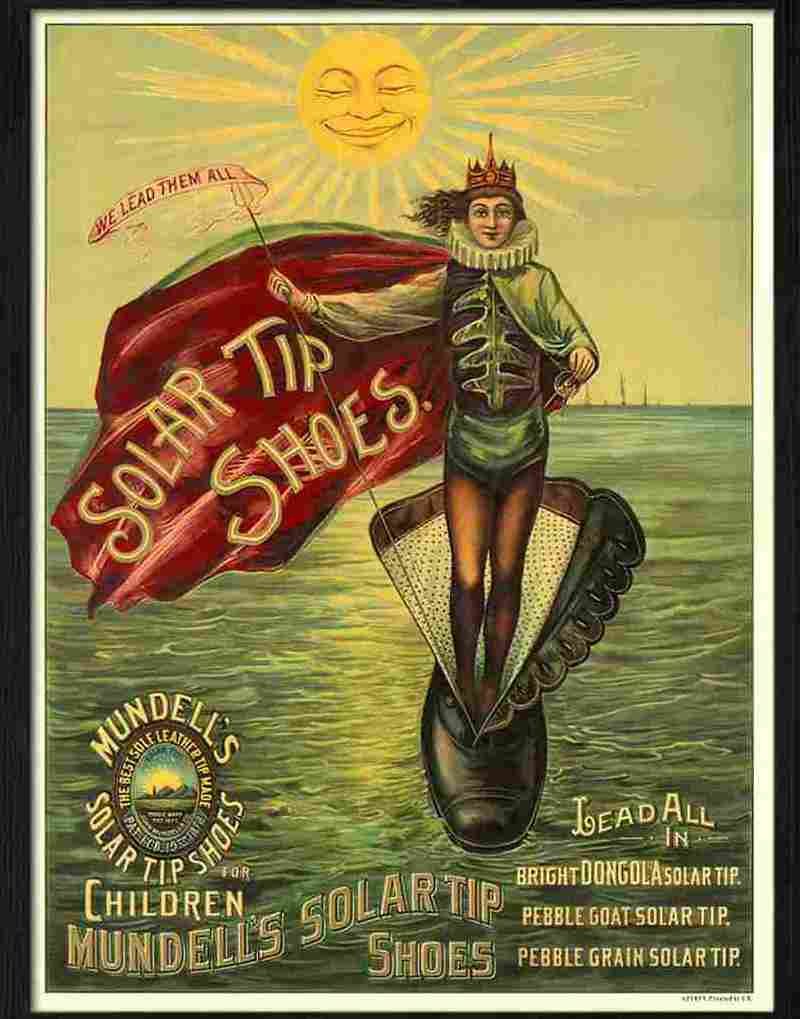 X solar tip shoes Advert A4 Photo Print