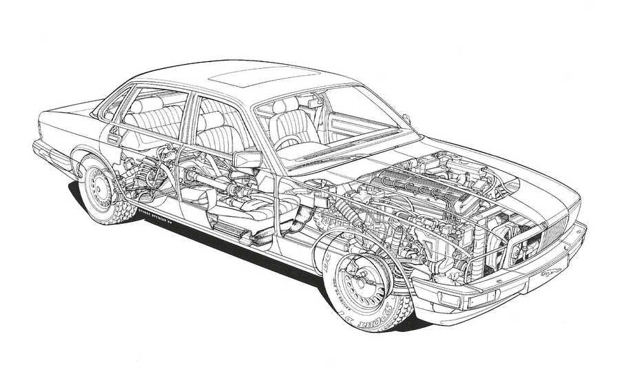 XJ 40 cutaway A4 Photo Print