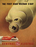 Xray Machine Patient 1950s Vintage Retro Advert Poster