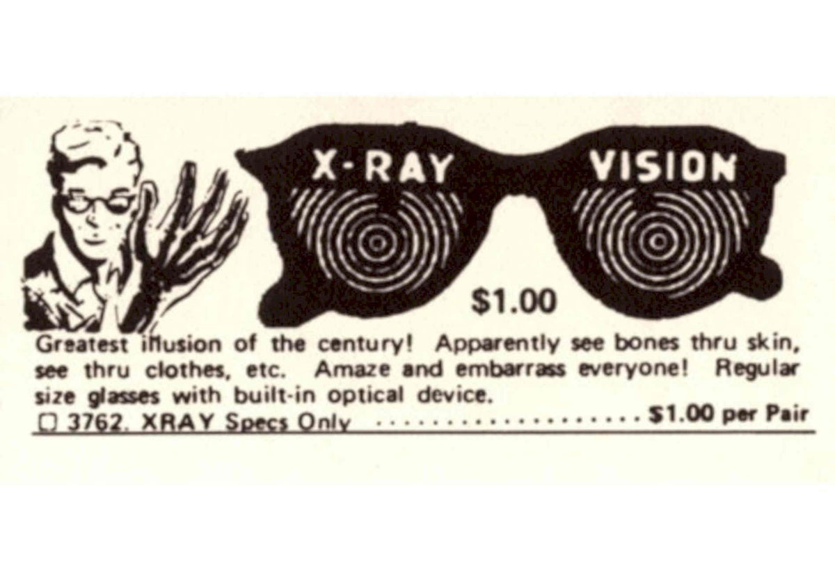 Xray Specs Vision 1950s Vintage Retro Advert Poster