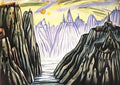 Xul Solar lago monti 192 Art A4 Photo Print