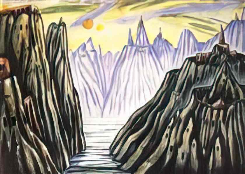 Xul Solar lago monti 192 Art A4 Photo Print