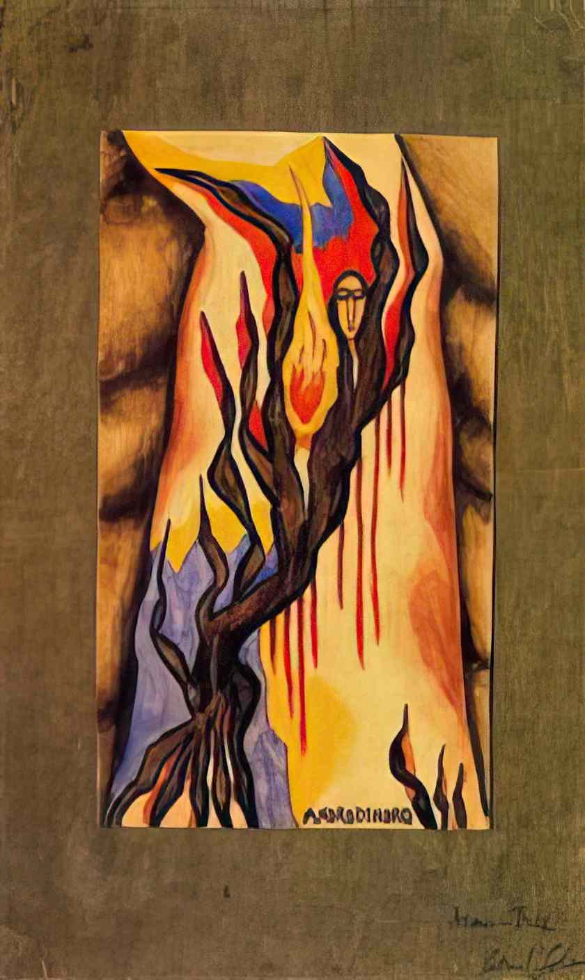 Xul Solar man tree 1916 Art A4 Photo Print