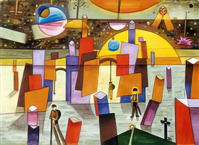 Xul Solar palacios en br a 1932 Art A4 Photo Print
