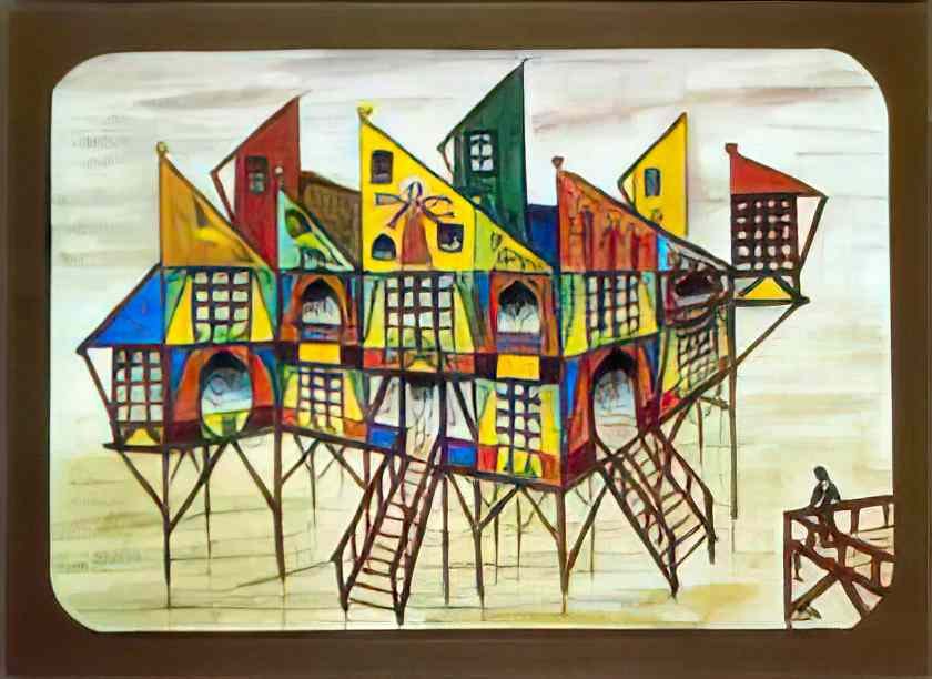 Xul Solar proyecto fachada delta 1 1954 Art A4 Photo Print