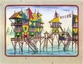Xul Solar proyecto fachada delta 2 1954 Art A4 Photo Print
