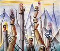 Xul Solar santos y guardianes 1949 Art A4 Photo Print