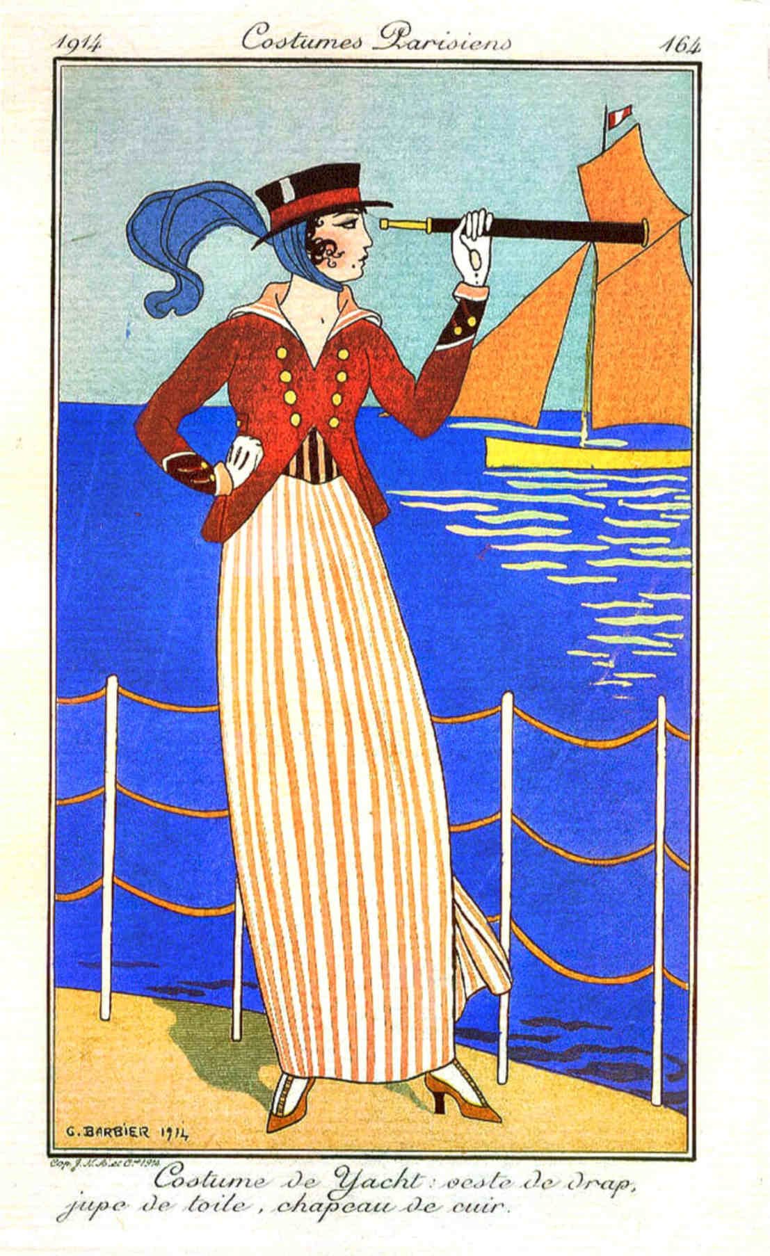 Yacht Dress Costume Vintage Retro Advert Poster A4 Photo Print