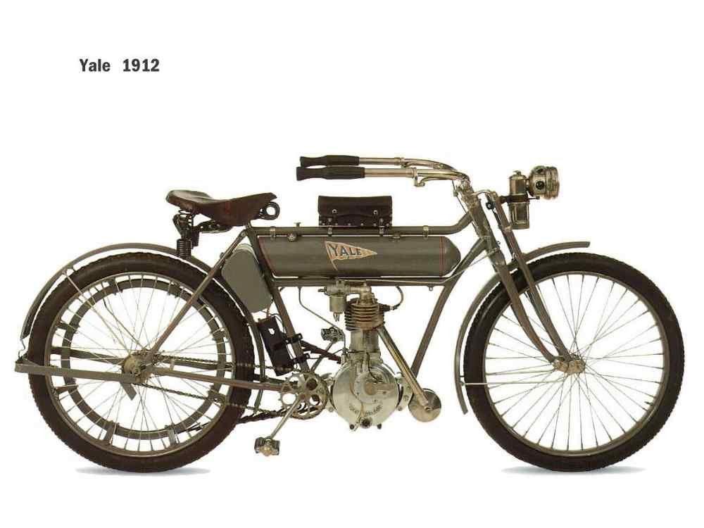 Yale 1910 motorbike A4 Photo Print