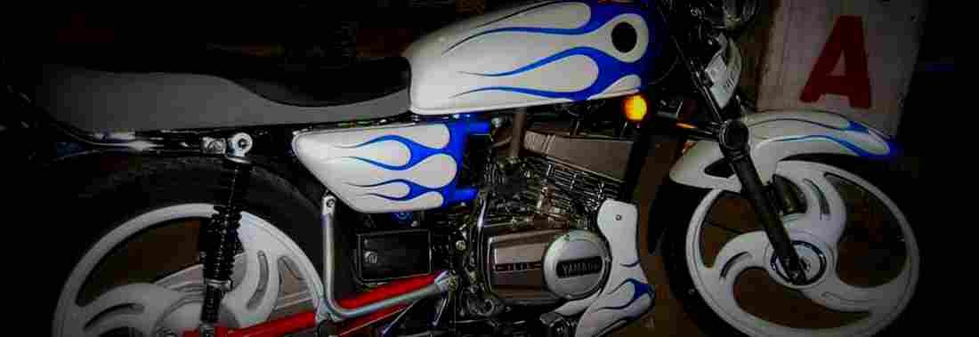 Yamaha 100 100 1 825x284 motorbike A4 Photo Print