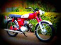 Yamaha 100 100 3 motorbike A4 Photo Print