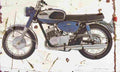 Yamaha 350YR1 1967 Aged Vintage A4 Photo Print