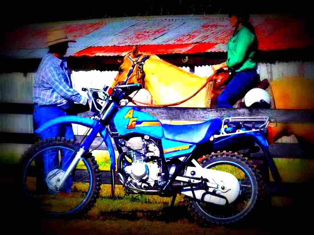 Yamaha AG200F 2018 4 motorbike A4 Photo Print