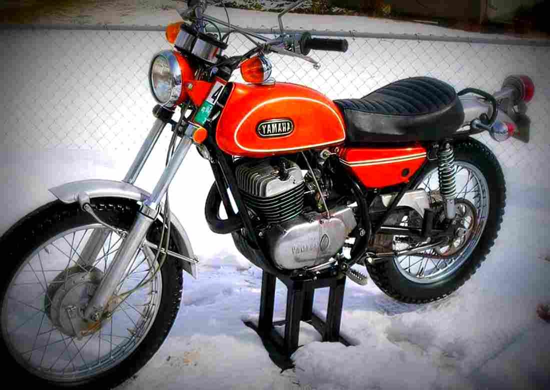 Yamaha AS 3 1971 1 motorbike A4 Photo Print