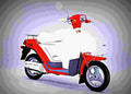 Yamaha Bobby 50cc 3 motorbike A4 Photo Print