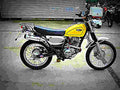 Yamaha Bronco Bronco 6 motorbike A4 Photo Print