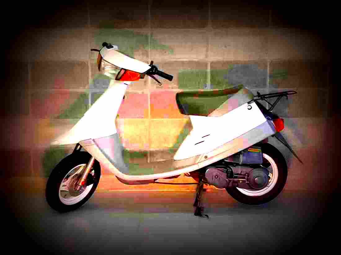 Yamaha Champ CX 1988 5 motorbike A4 Photo Print