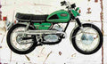 Yamaha DS6 C 1971 Aged Vintage A4 Photo Print