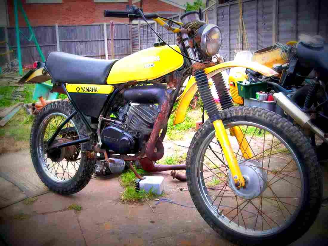Yamaha DT 175 MX 1982 2 motorbike A4 Photo Print