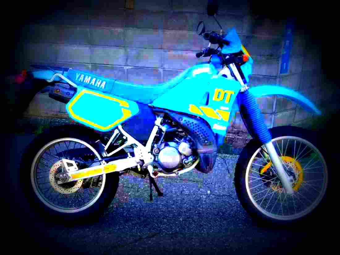 Yamaha DT 200 DT 200 4 motorbike A4 Photo Print