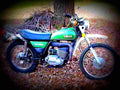 Yamaha DT 360 1973 2 motorbike A4 Photo Print