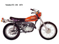 Yamaha DT2 250 1974 motorbike A4 Photo Print