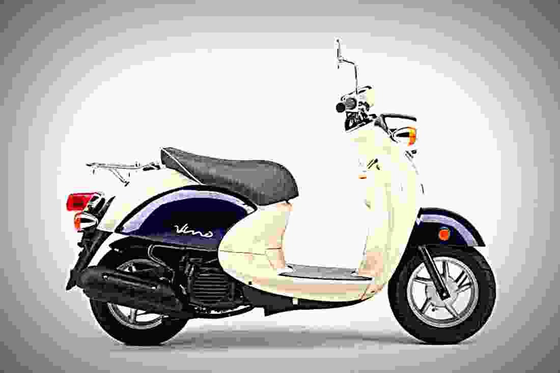 Yamaha E Vino 2018 2 motorbike A4 Photo Print
