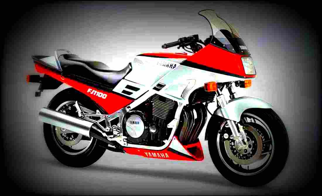 Yamaha FJ 1100 (reduced effect) 1985 3 motorbike A4 Photo Print