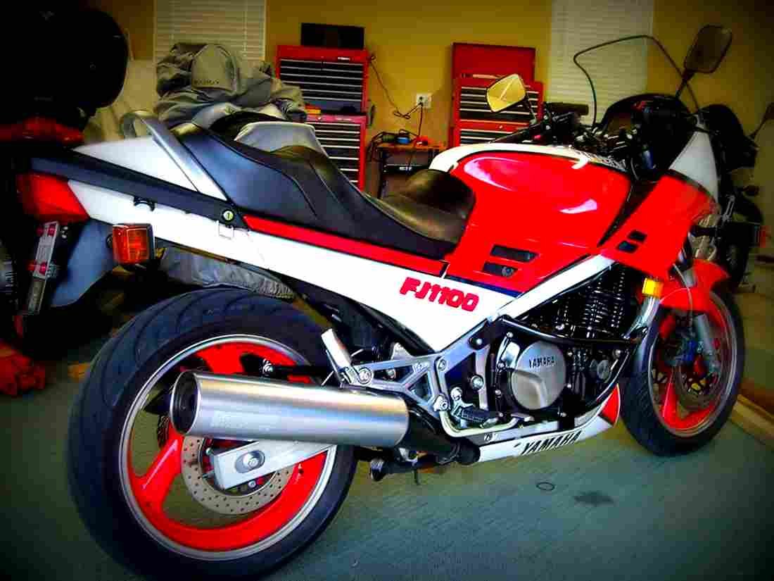 Yamaha FJ 1100 (reduced effect) 1985 4 motorbike A4 Photo Print