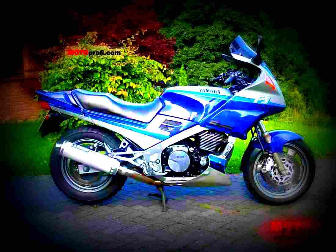 Yamaha FJ 1200 1994 3 motorbike A4 Photo Print